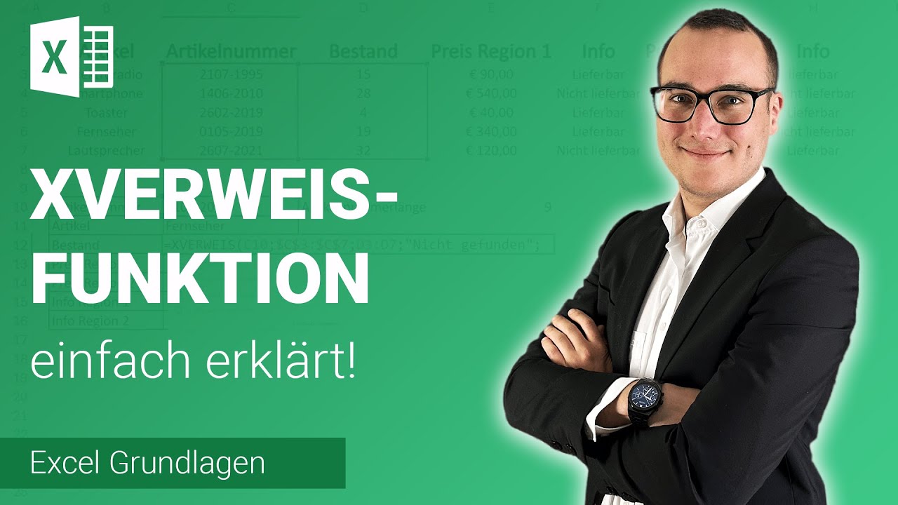 Mächtige XVERWEIS-Funktion einfach erklärt | Lerne Microsoft Excel ✅