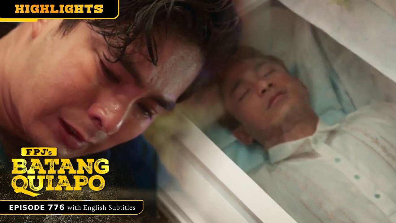 Tanggol breaks down in tears during his visit to Santino’s funeral wake | FPJ's Batang Quiapo