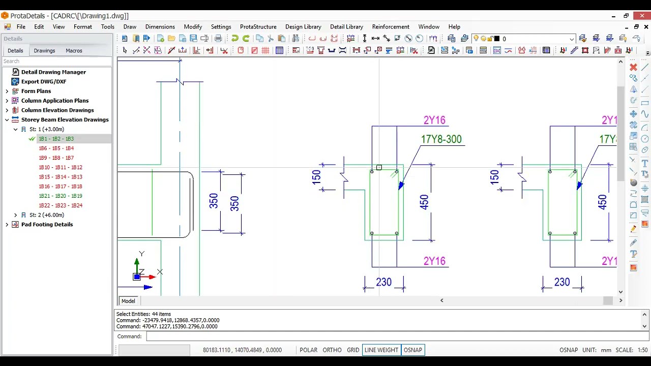 How to perfectly edit your beam details in ProtaDetails. Step by Step method.
