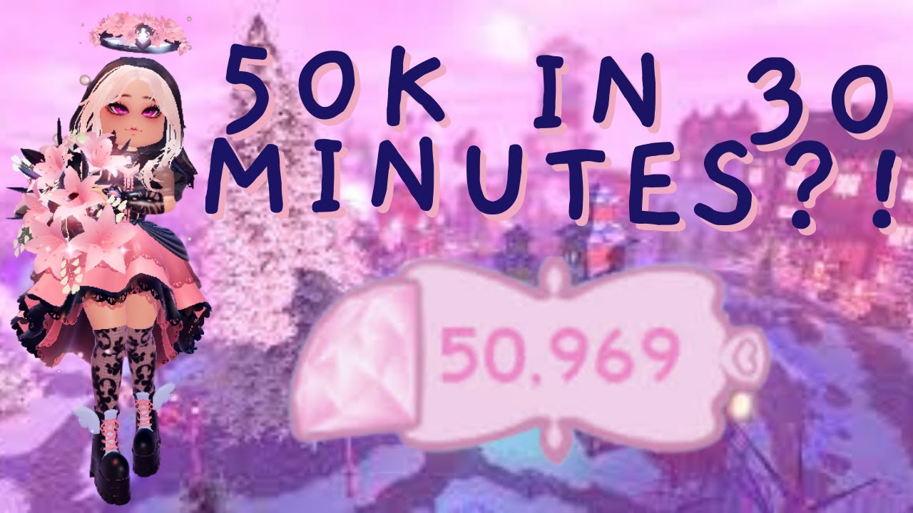 I Got to 50k IN 30 MINUTES!? | Royale High