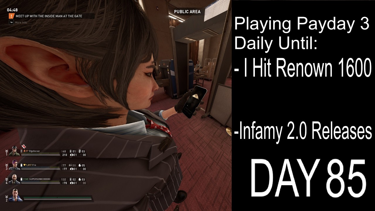 Playing Payday 3 Daily Until I Hit Renown 1600 Or Infamy 2.0 (Day 85)