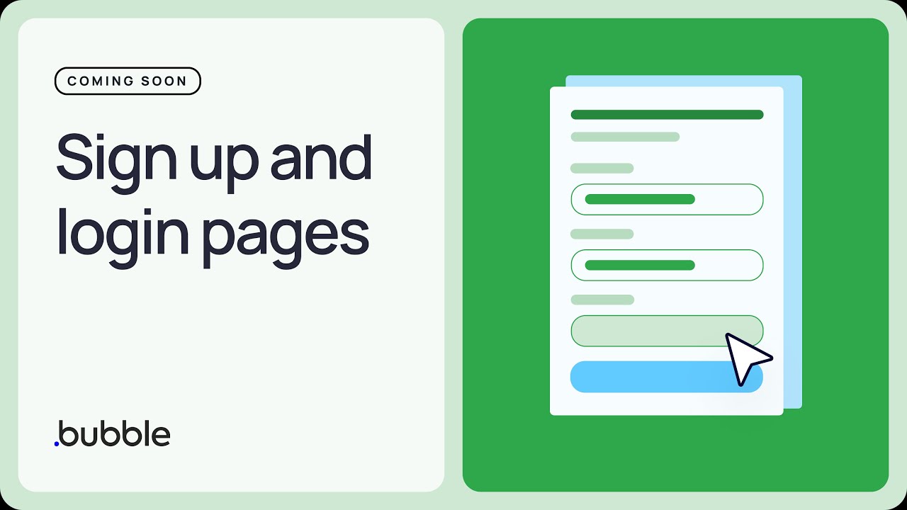 Section 2 - Sign up and login pages | Getting started with Bubble
