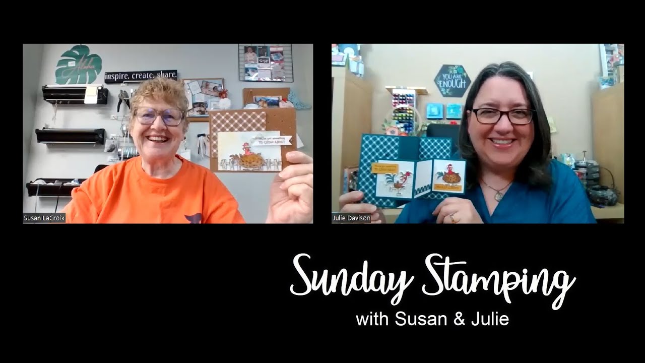 Sunday Stamping Ep 114: Stampin' Up! Hey Chuck | Big Z, Little Z Fun Fold Card