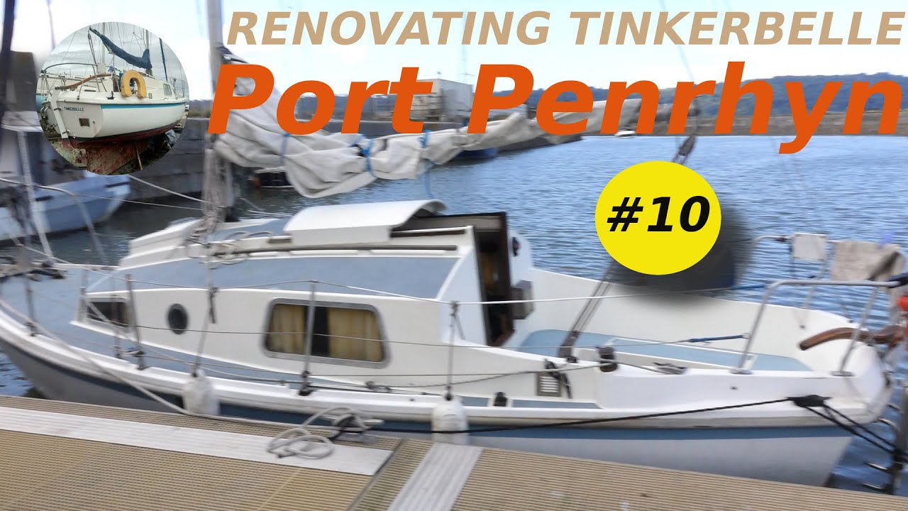 Tinkerbelle arrives at Dickies Boatyard, Port Penrhyn, Bangor