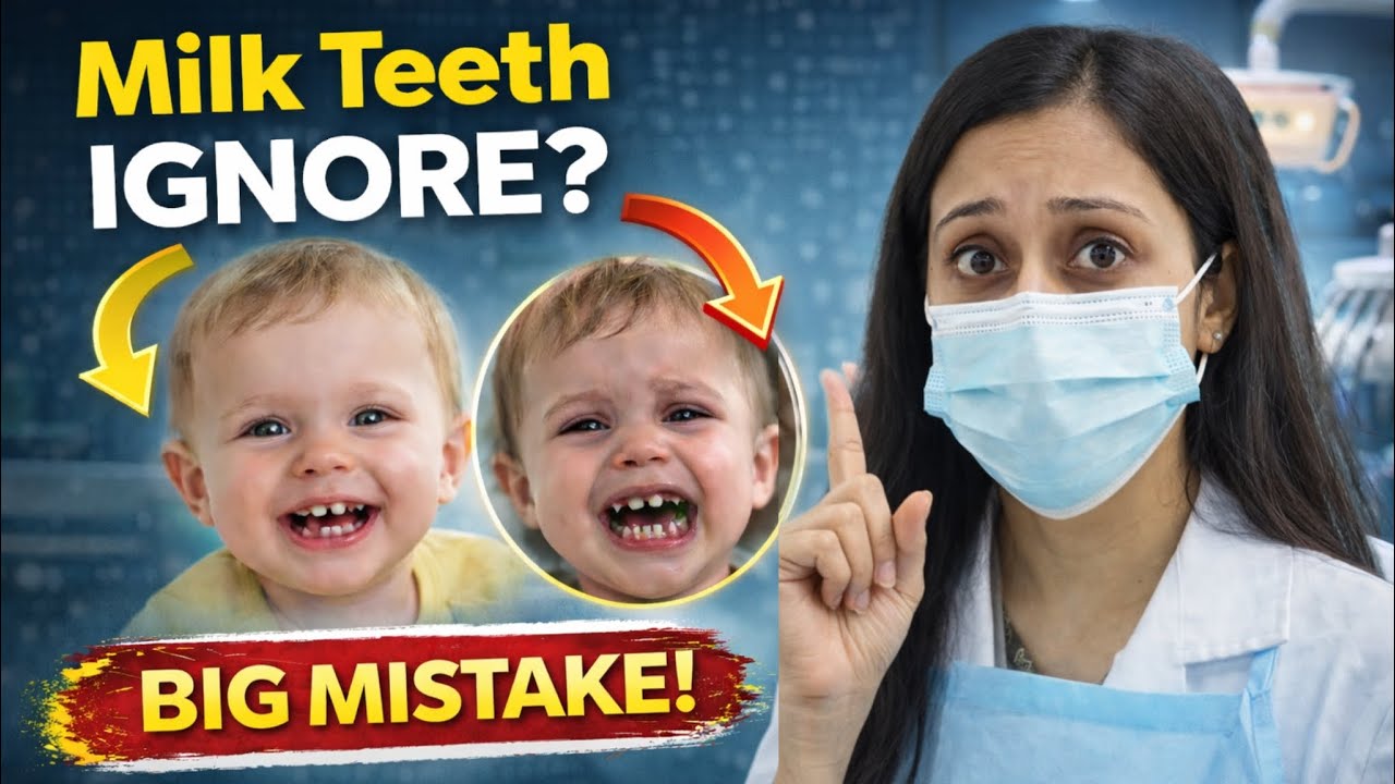 Milk Teeth Complete Guide in Hindi | Teething Age, Gaps,Thumb Sucking, Decay, Night Milk & Care Tips