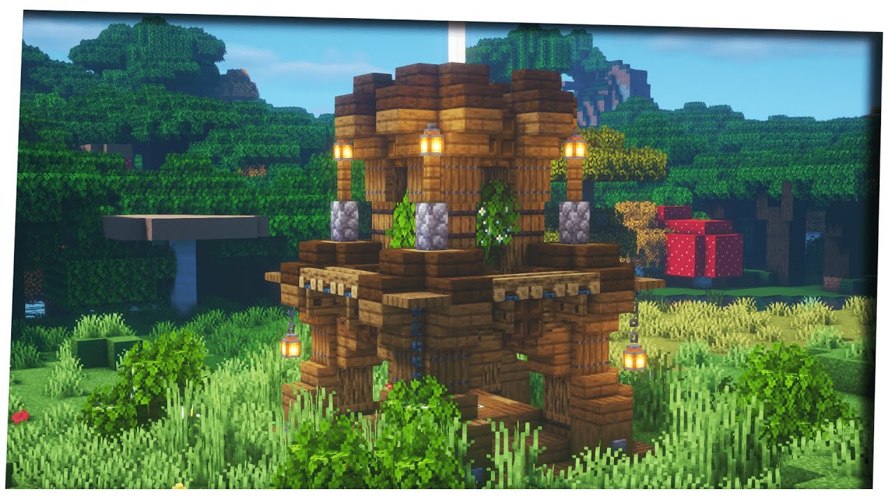 Minecraft 1.16 - How to build A Simple Medieval Beacon  ｜Minecraft How To ｜Simple Beacon Design!