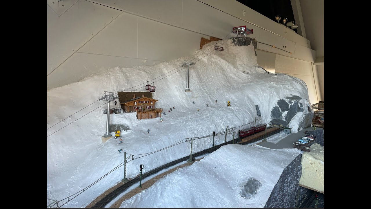 Bau Eisenbahnanlage Märklin Digital Grenzregion (Teil 8 ). Bergbahnbetrieb H0 ist gestartet.
