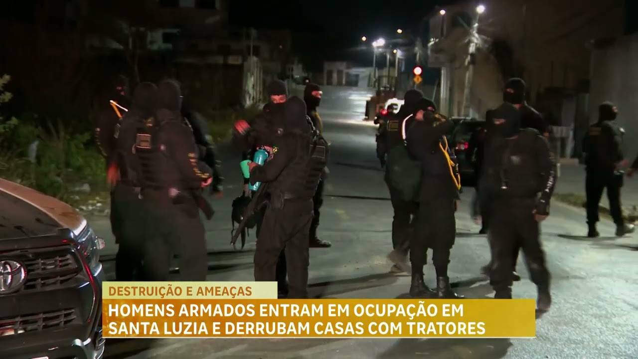 Despejo em Santa Luzia (MG): Famílias são removidas por tratores durante a madrugada