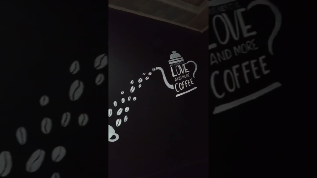 Wow Keren😱Gambar dinding cafe