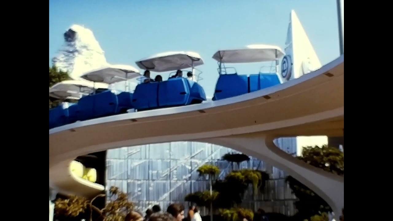 Vintage Sept 1972 Disneyland, CA. Ride the Skyway thru the Matterhorn