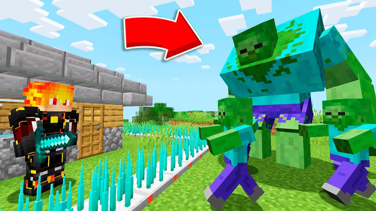 Я ПОСТРОИЛ ЗАЩИЩЕННЫЙ ДОМ ПРОТИВ ЗОМБИ МУТАНТА В МАЙНКРАФТ ! Алексбой Minecraft