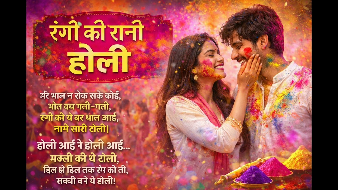 रंगों की रानी होली | Romantic Holi Song 2026 | Coming Soon | Holi Love Song