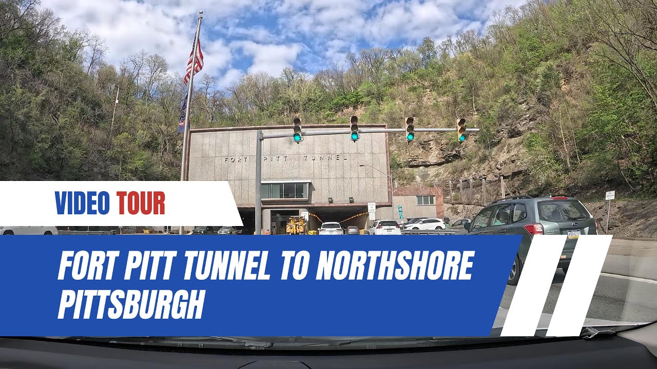 4K FORT PITT TUNNEL TO NORTHSHORE PITTSBURGH - GOPRO 12 BLACK