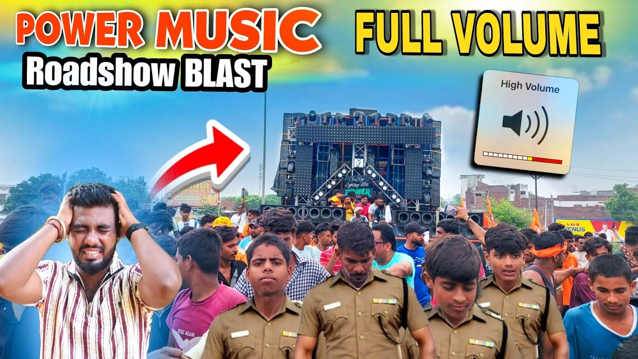 Power Music Full Volume Roadshow ! Meerut Ki Public Ban Gayi Fan 😱