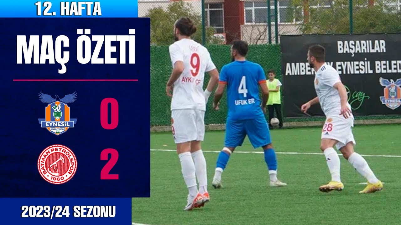 Maç Özeti | Eynesil Belediyespor - TPAO Batman Petrolspor (0-2) TFF 3.Lig 2023/24