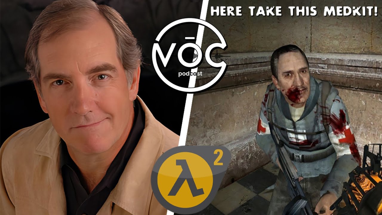 Гражданин Актер воспроизводит фразу из HALF-LIFE 2