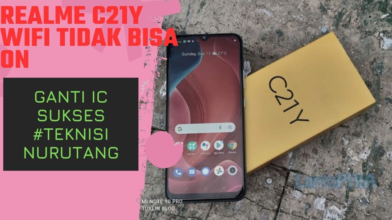 realme c21y wifi tidak bisa on ganti ic sukses teknisi nurutang vlog