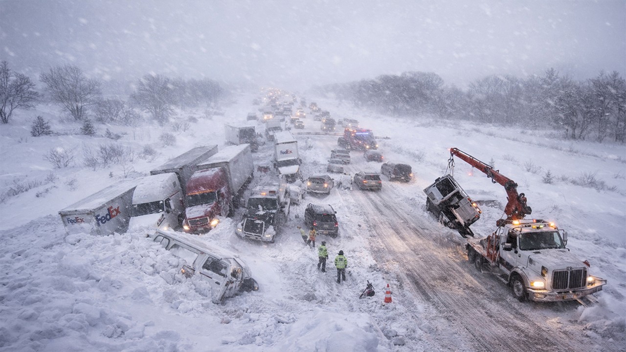 Emergency in California Today! Massive Snowstorm Causes Highway Shutdowns