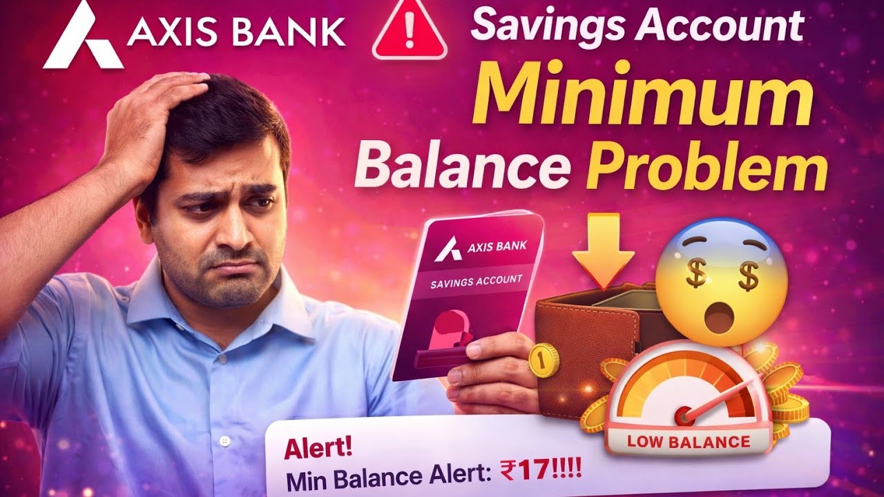 Axis bank savings account minimum balance problem 