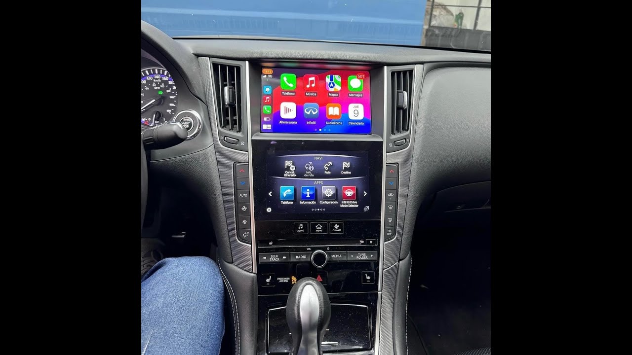 Infiniti Q50 (2014-2020) Apple Carplay and Android Auto installation using factory touchscreen