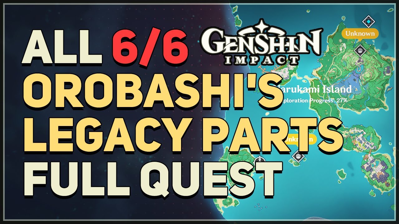 All Orobashi's Legacy Parts I-V Genshin Impact (Full Quest Line)