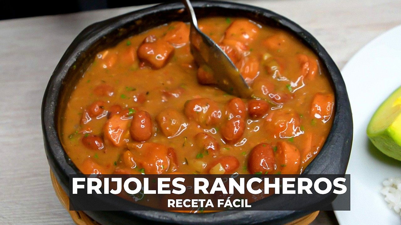 FRIJOLES RANCHEROS FÁCILES y DELICIOSOS 🌶️🥘 | Receta Casera