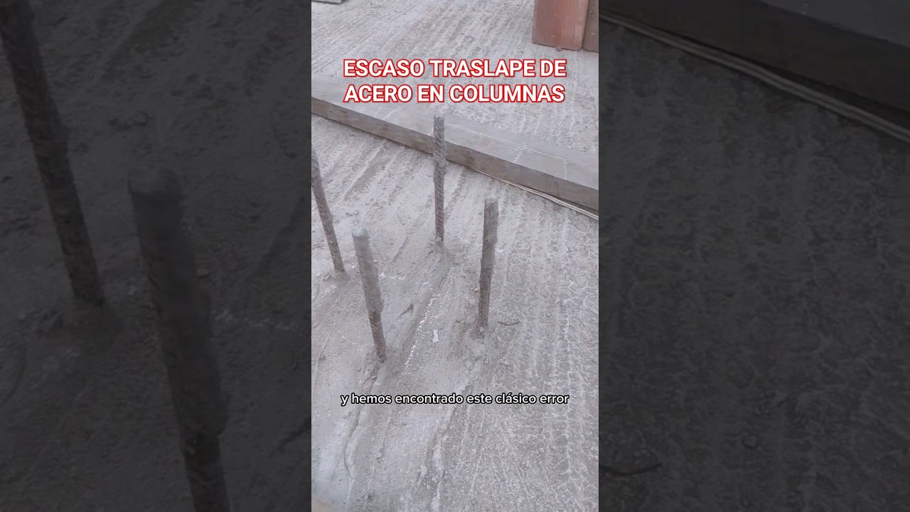 📌Escaso Traslape de acero en Columnas 👷🏻‍♂️🇵🇪🚧
