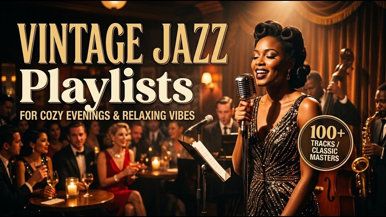 Vintage Jazz 1940년대 🌙 밤 작업을 위한 집중 무드 playlist cafe