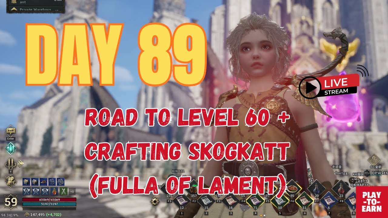 Legend of Ymir – Day 89 Livestream | Road to Level 60 + Crafting Skogkatt (Fulla of Lament)
