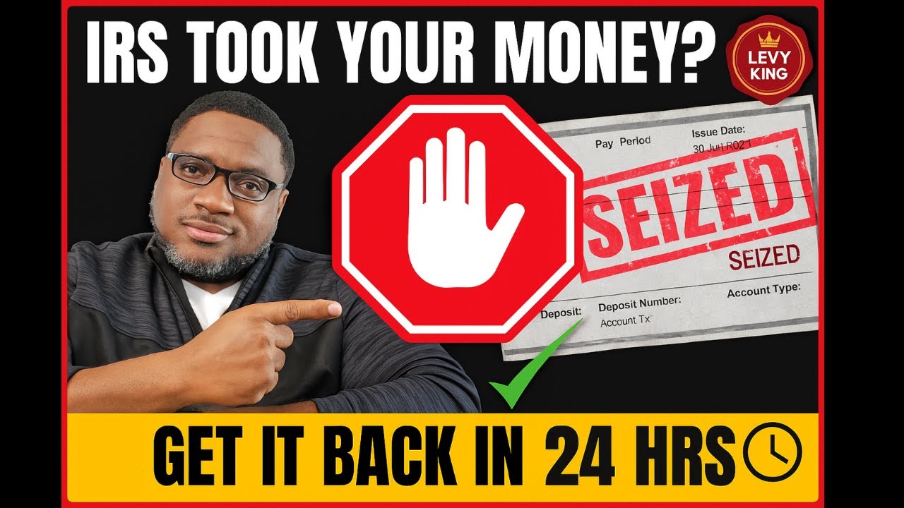 IRS Took Your Paycheck? How to Get a Levy Released in 24-72 hrs (Step by Step).