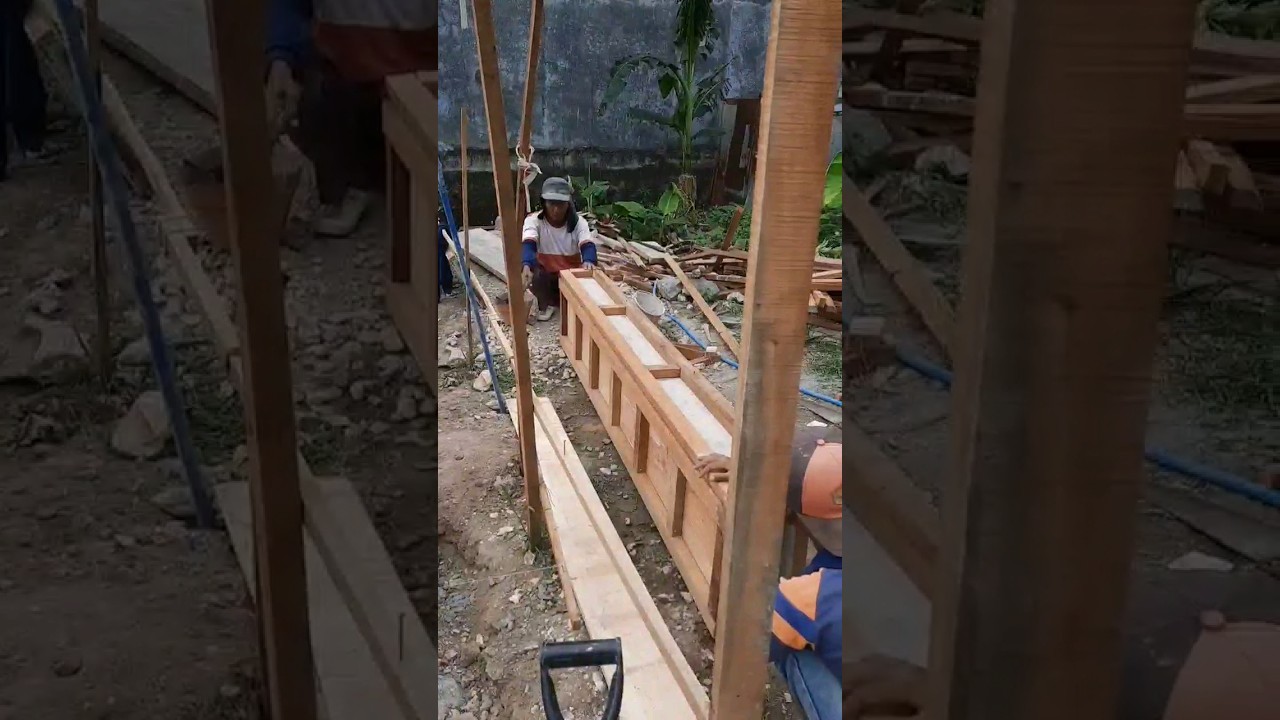 cara membuat BEKISTING KOLOM bangunan #shorts #konstruksi #architecture