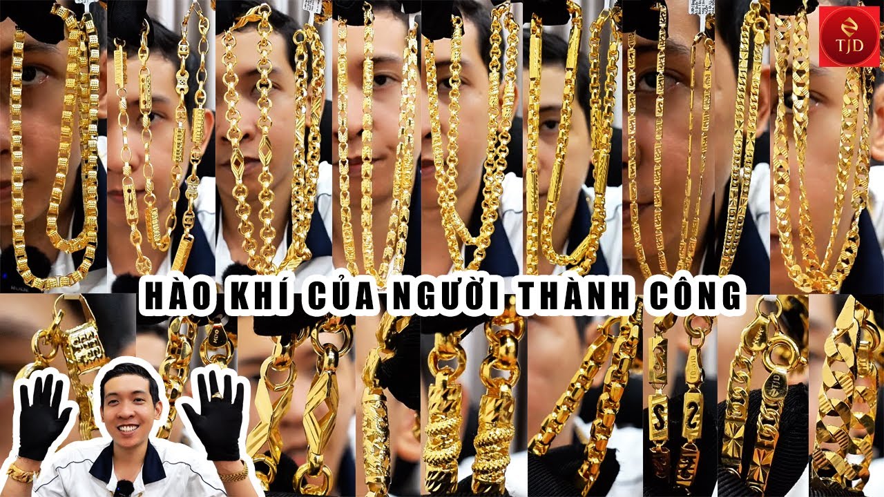 9 Mẫu Dây Chuyền Nam Kiểu Mới Đẹp Vàng Tây gần 18k 1,2,3,4,5,7,8,9 Chỉ. có Rồng, Kim Tiền Phong Thủy