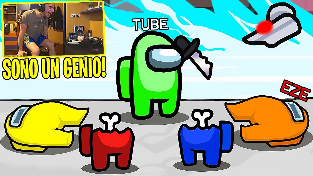 AMONG US E LA MIA SUPER GIOCATA DA IMPOSTORE (200 IQ) @Teknoyd @Tuberanza ✌