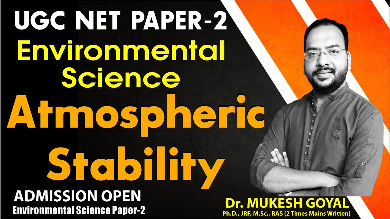 Environmental Science UGC NET PAPER - 2 II  Atmospheric Stability