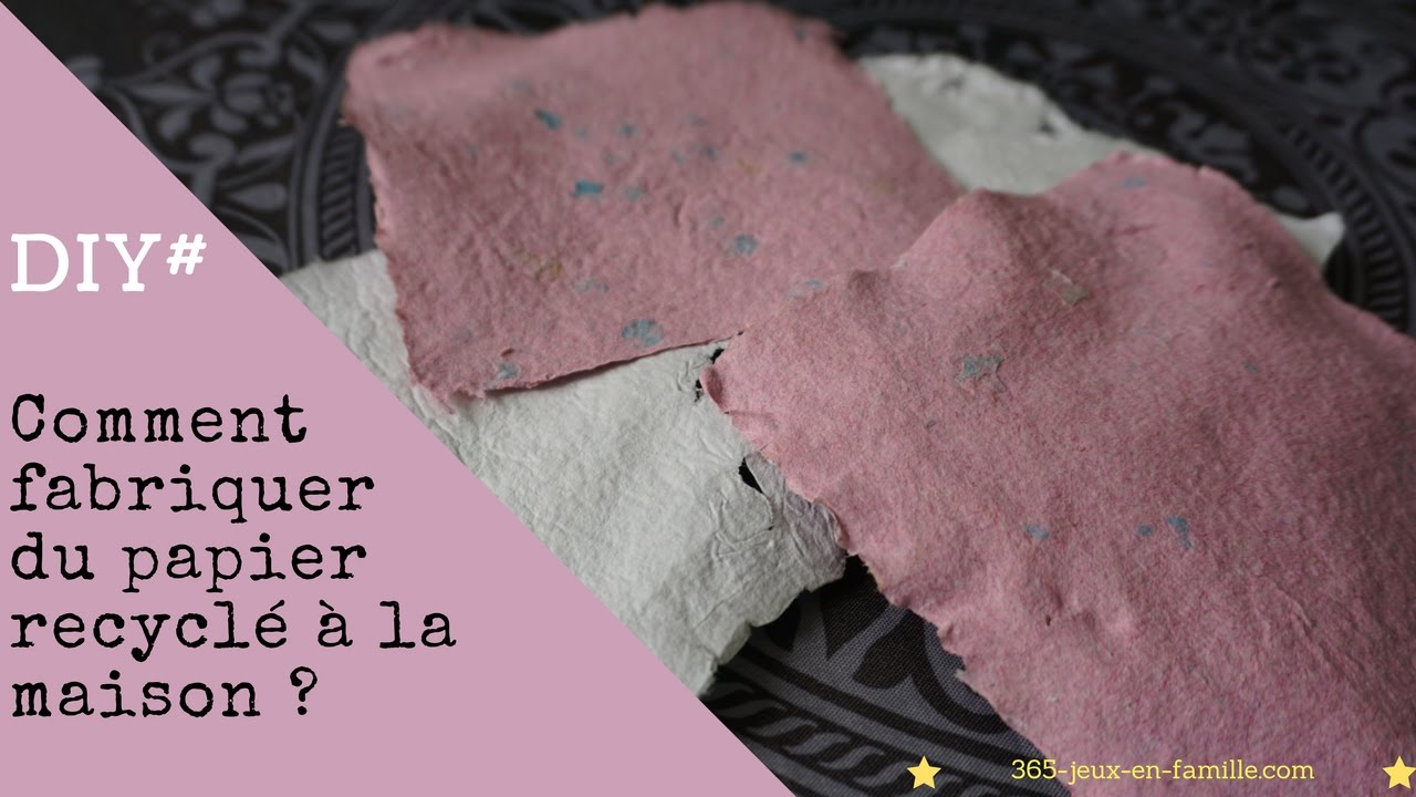 Comment fabriquer du papier recyclé avec des enfants ?