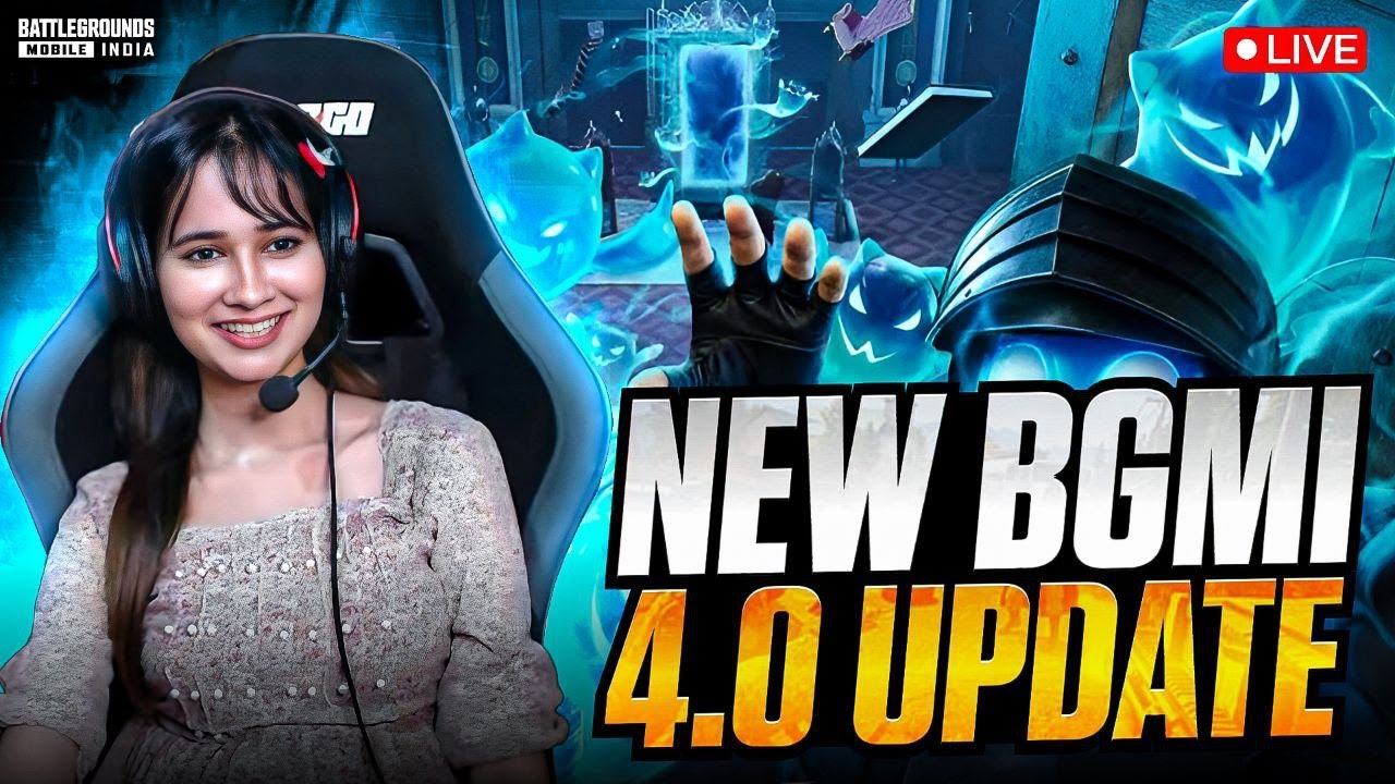 EXPLORING BGMI NEW UPDATE 😍PLAYING BGMI 4.0 UPDATE LIVE🥳 |#bgmilive #girlgamer #pubgmobile