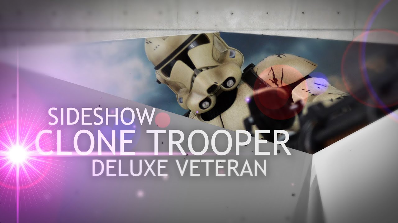 Sideshow Clone Trooper Deluxe Veteran Unboxing