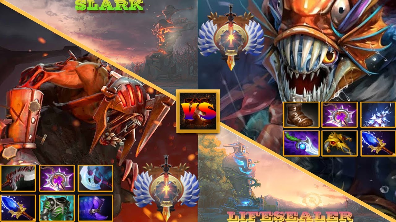 Epic Dota2 Battle With Knight Battle I LIFESTEALER VS SLARK