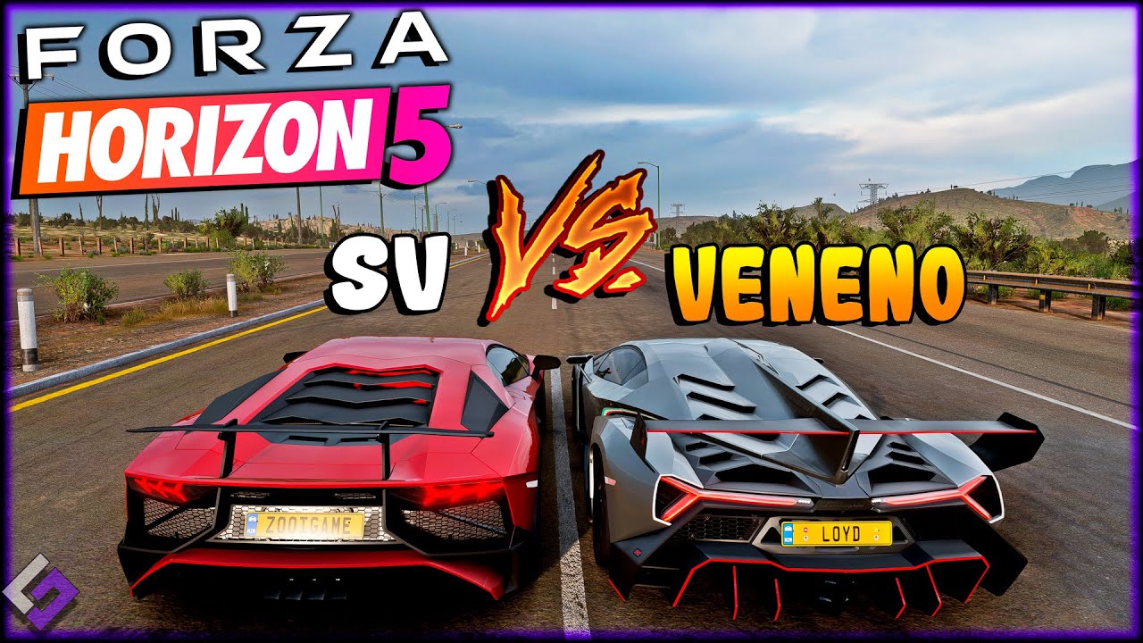 FORZA HORIZON 5 - LAMBORGHINI VENENO vs LAMBORGHINI AVENTADOR SV