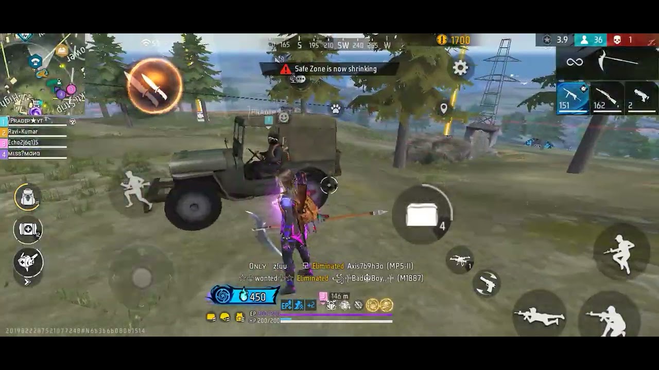 Free Fire BR Rank Squad Gameplay Daimond  Lobby Bermuda Map 3 Defeats Ravi×Kumar #freefiremax 
