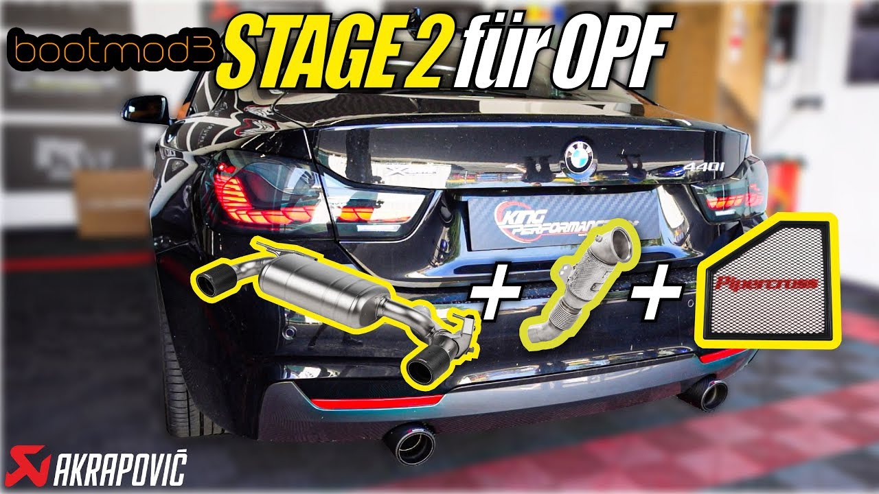 AKRAPOVIC Titan ESD + HJS Downpipe + Pipercross passend für BMW 440i F32 OPF 340i F30