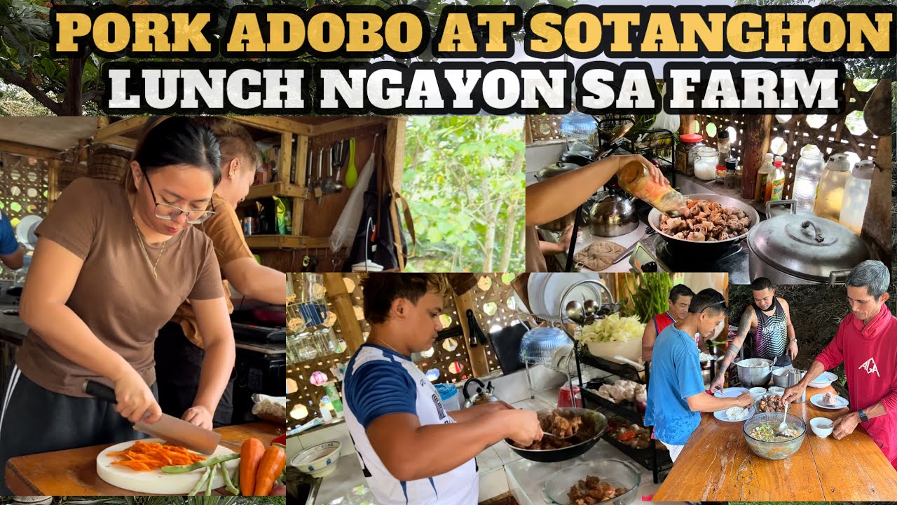 PORK ADOBO AT SOTANGHON NAMAN SA LUNCH | @SimplyAmory 