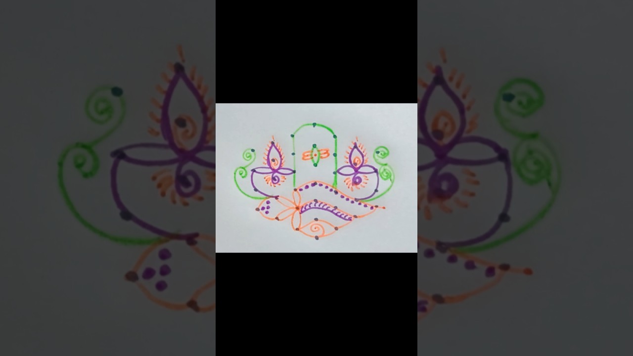Shivaratri Special Rangoli |Simple Kolam #shorts #rangoli