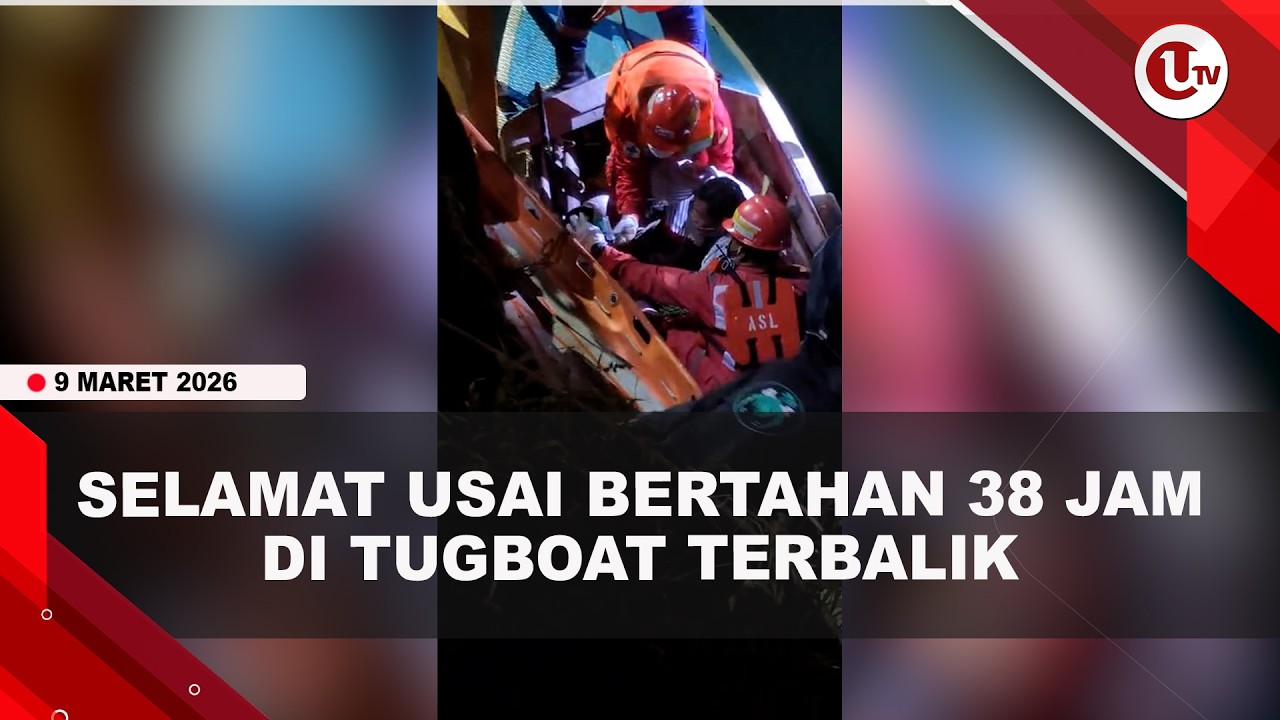 CERITA YUSUF TANKIN SELAMAT USAI BERTAHAN 38 JAM DI TUGBOAT TERBALIK | U-NEWS