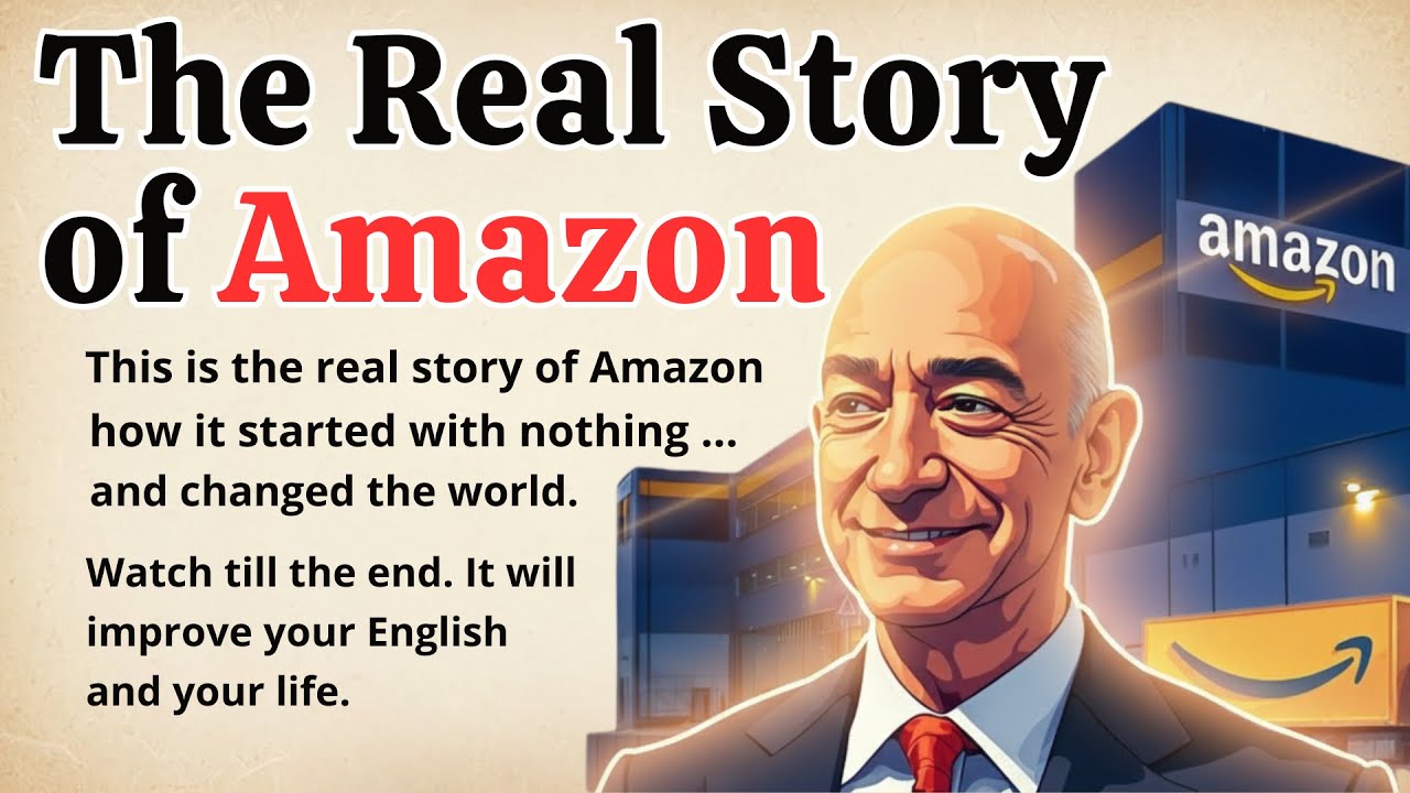 The Real Story of Amazon || Learn English Through Story Level 3 🔥 || English Listening Practice ✅️