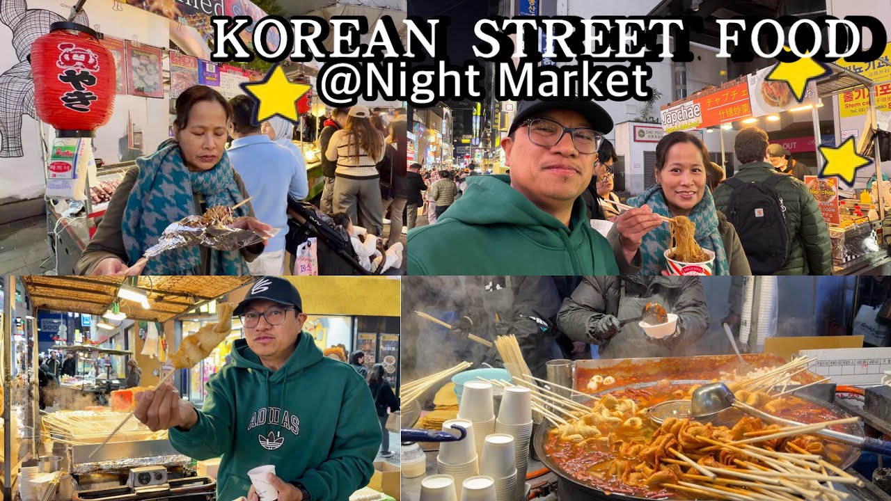 FIRST TIME TUMIKIM NG MGA STREET FOOD SA KOREA | BUMILI NG MGA IPAPASALUBONG | DAY 3 IN SEOUL KOREA