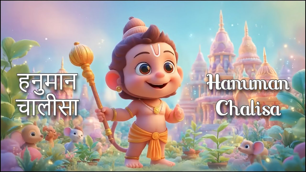 हनुमान चालीसा Hanuman Chalisa - Kids Version | Jai Hanuman Gyan Gun Sagar For Kids