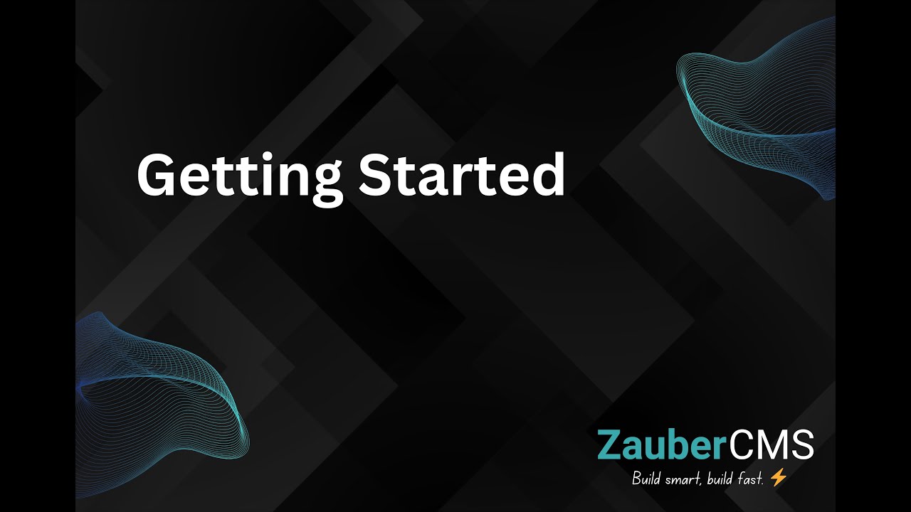 ZauberCMS V3 - Getting Started