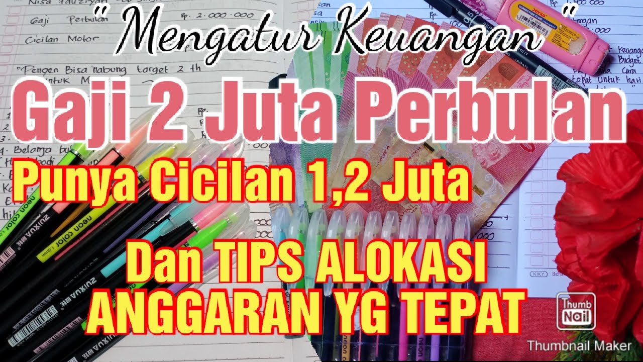 Cara Mengatur Gaji 2 Juta Perbulan |Budget With Me