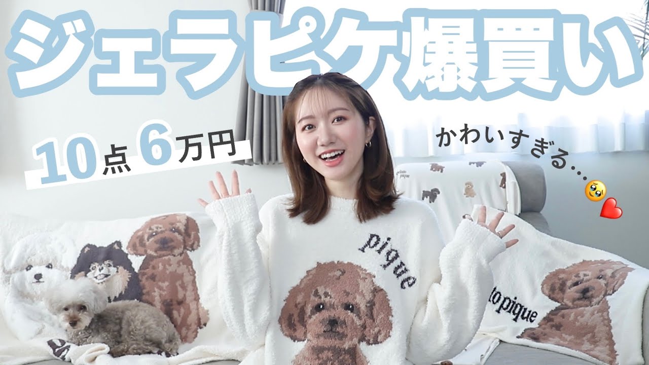 【爆買い6万円】ジェラピケの新作かわいすぎん…🤯❤️？トイプードル柄のコレクションに愛犬家大歓喜🐩